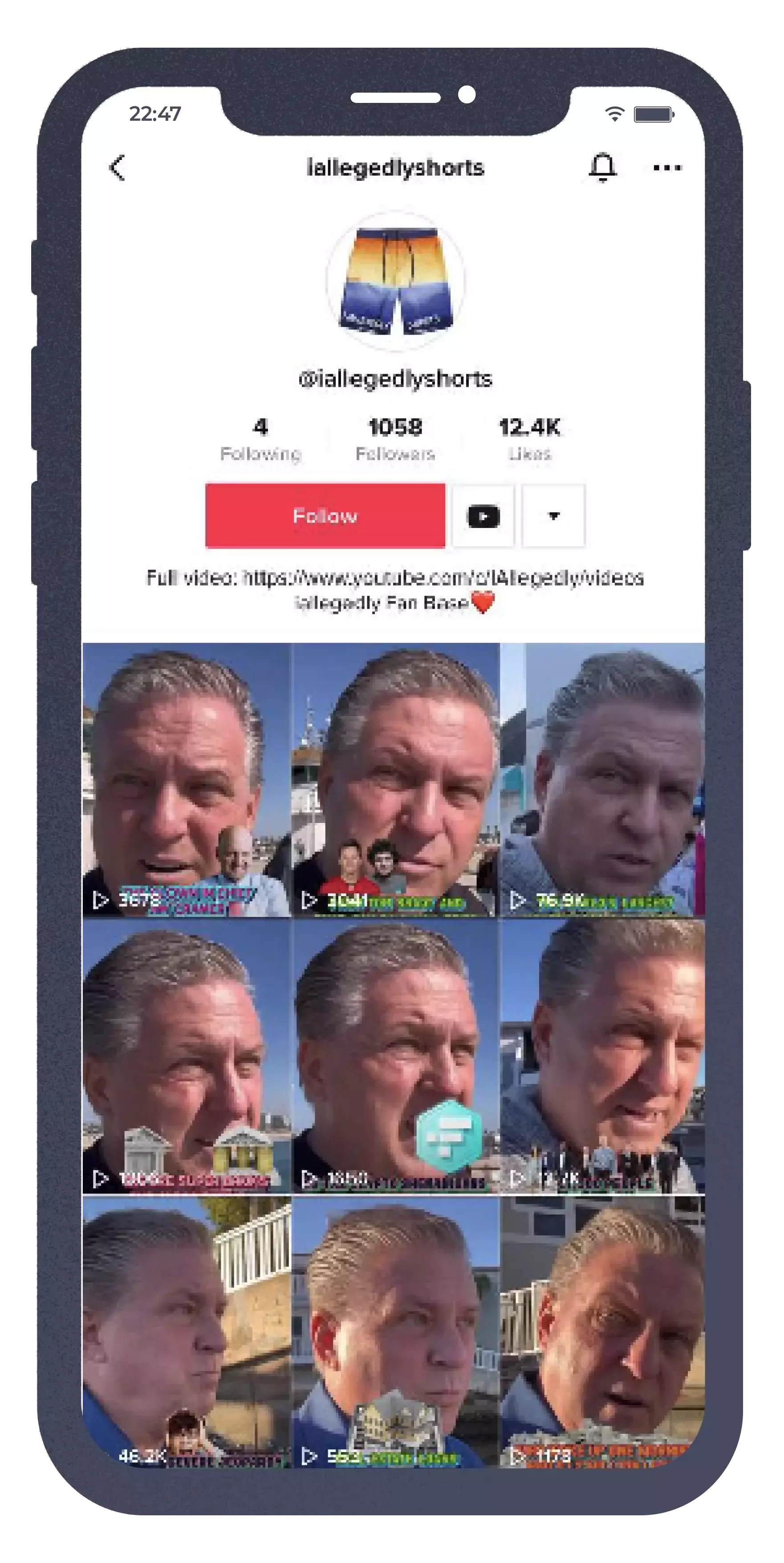TikTok video editing example for influencers on a phone
